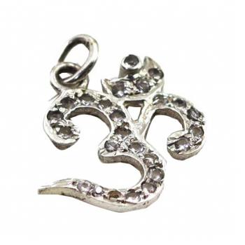 Sterling Silver  Om Pendant  